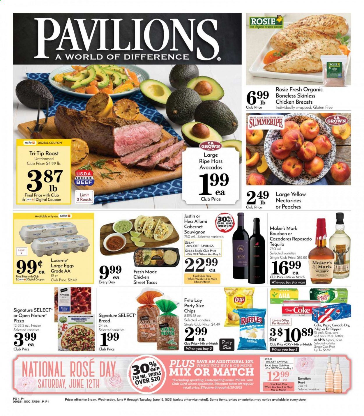 Pavilions (CA) Weekly Ad Flyer June 9 to June 15