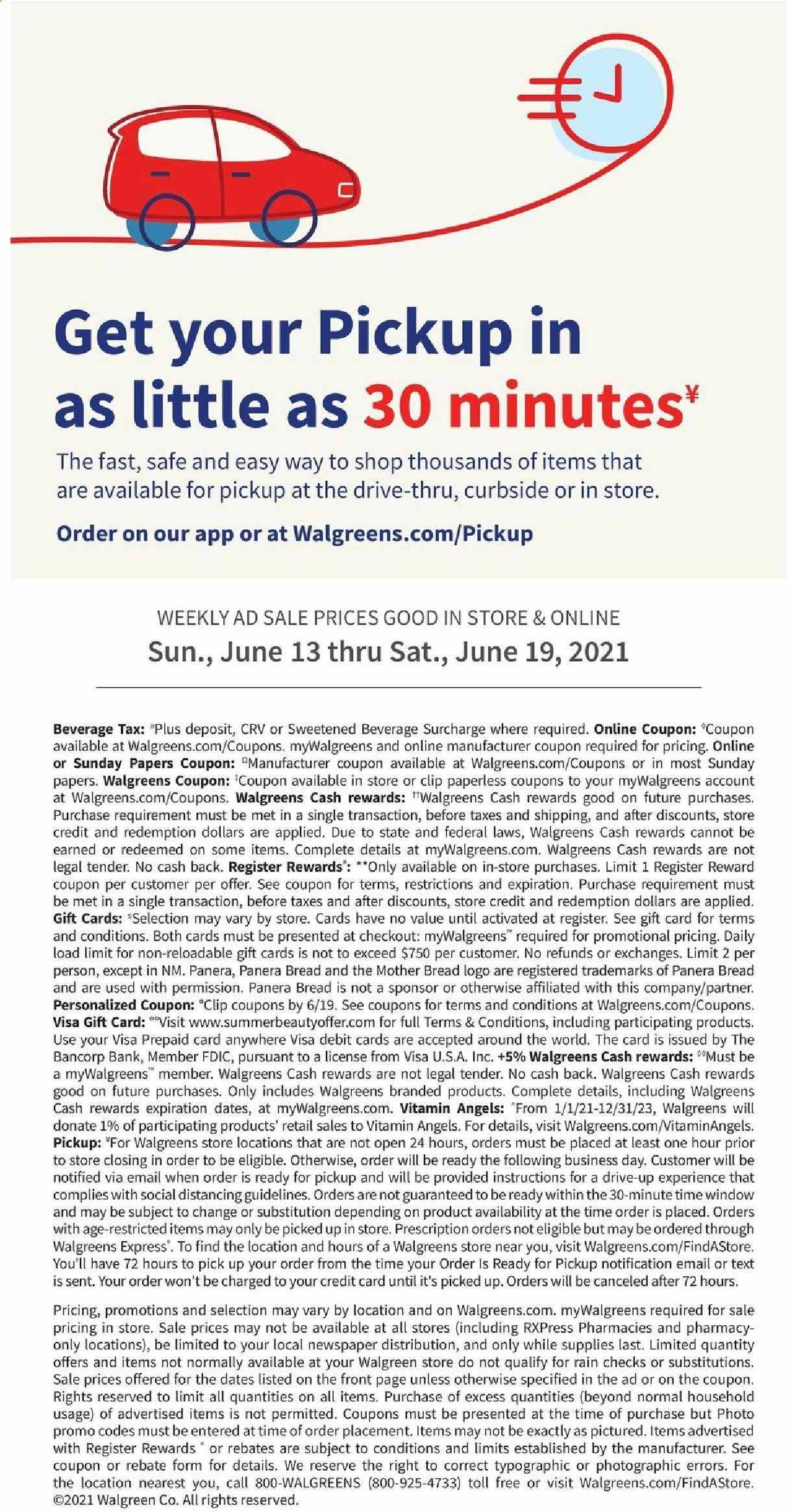 Walgreens Weekly Ad Flyer June 13 to June 19