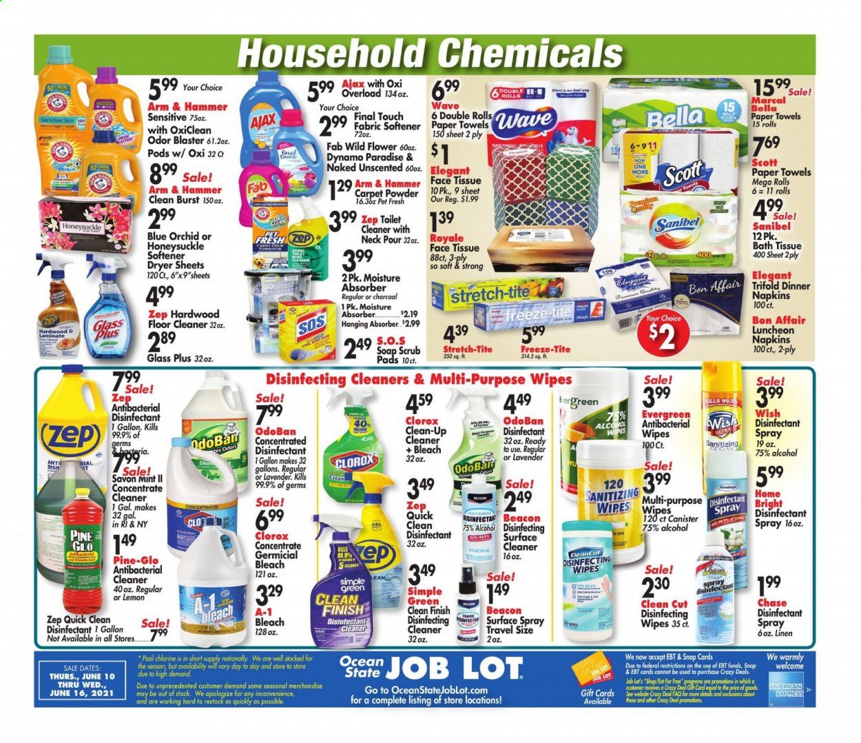 Ocean State Job Lot (CT, MA, ME, NH, NJ, NY, RI) Weekly Ad Flyer June 10 to June 16