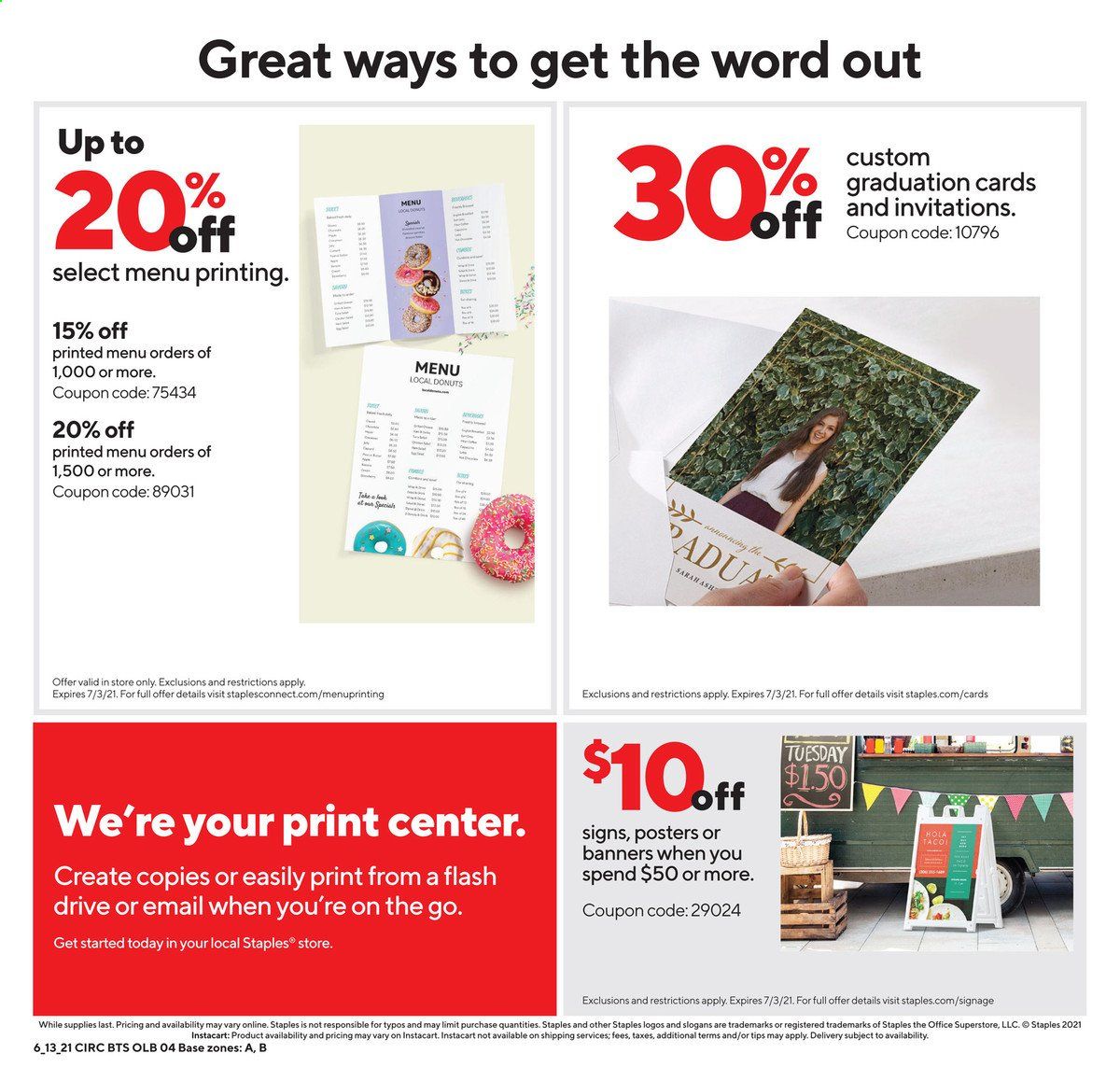 Staples Weekly Ad Flyer June 13 to June 19