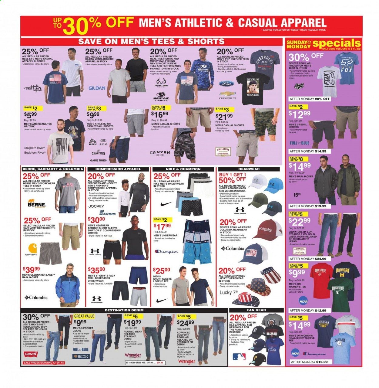 Dunham's Sports (MI, PA, WI) Weekly Ad Flyer June 12 to June 17