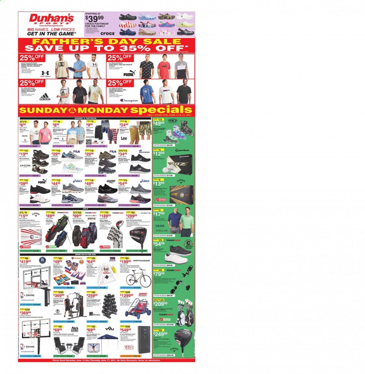 Dunham's Sports Weekly Ad Flyer June 12 to June 17