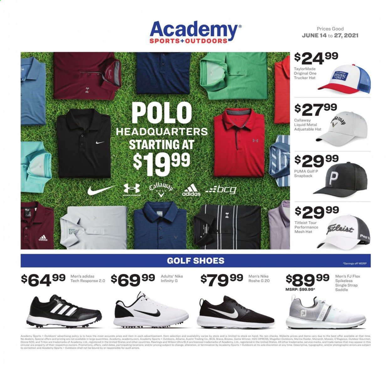 Academy Sports (AL, AR, GA, LA, MO, NC, SC, TN, TX) Weekly Ad Flyer June 14 to June 27