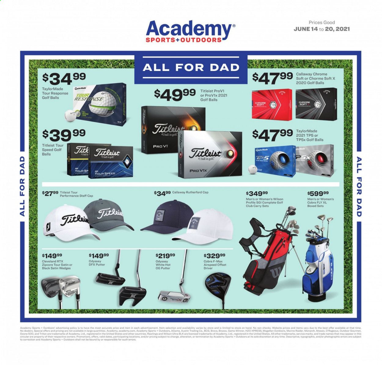 Academy Sports (AL, AR, GA, LA, MO, NC, SC, TN, TX) Weekly Ad Flyer June 14 to June 20