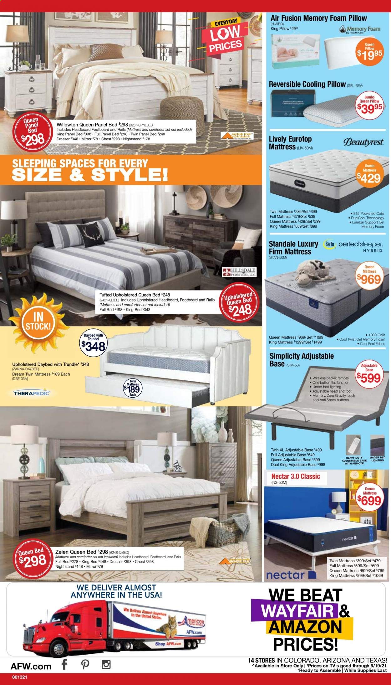 American Furniture Warehouse (AZ, CO, TX) Weekly Ad Flyer June 13 to June 19