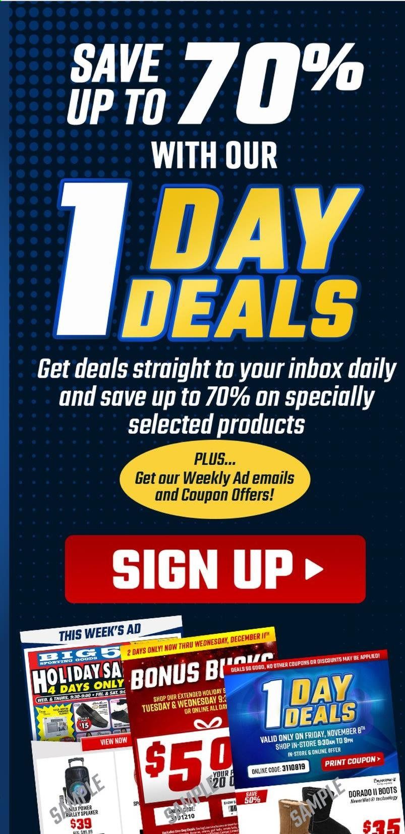 Big 5 (AZ, CA, CO, ID, NM, OR, UT, WA) Weekly Ad Flyer June 13 to June 19
