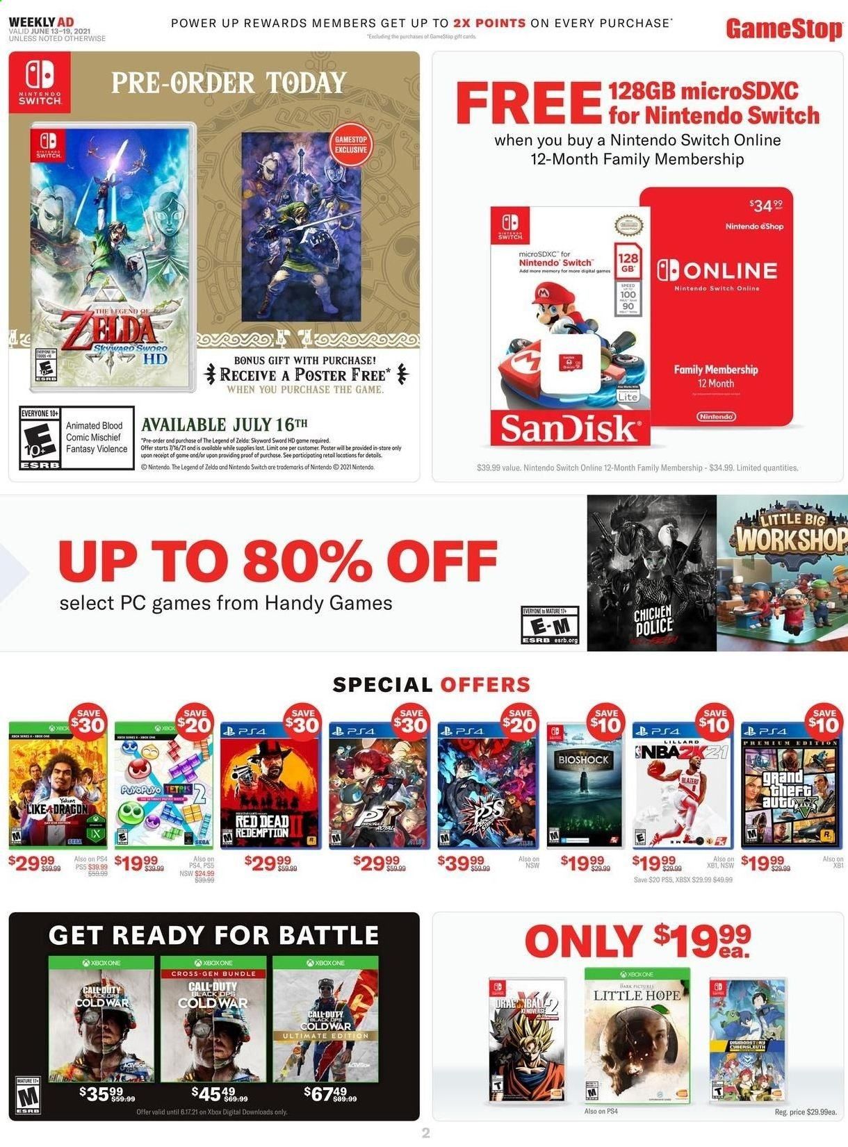 GameStop Weekly Ad Flyer June 13 to June 19