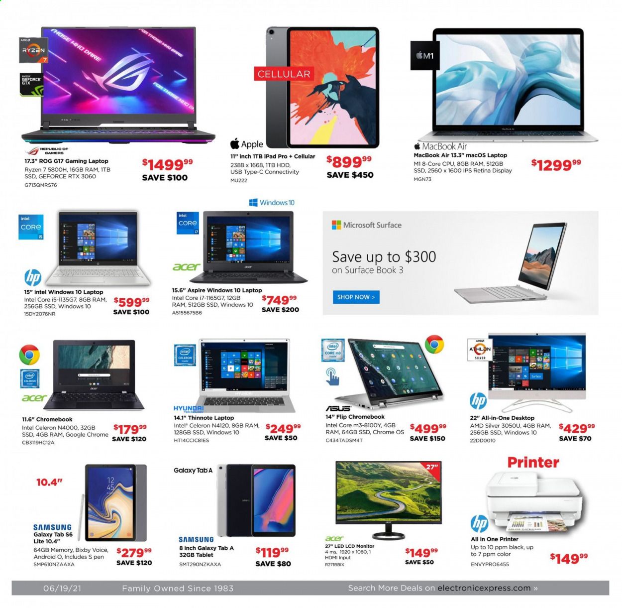 Electronic Express (AL, TN) Weekly Ad Flyer June 13 to June 19