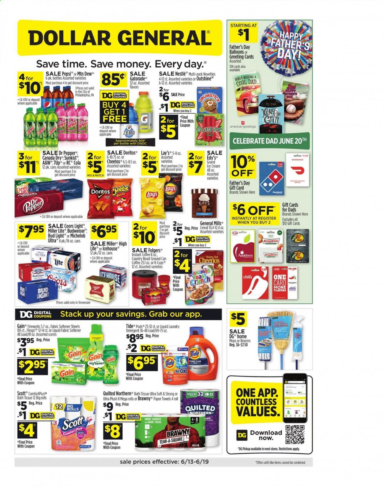 Dollar General (TN) Weekly Ad Flyer June 13 to June 19