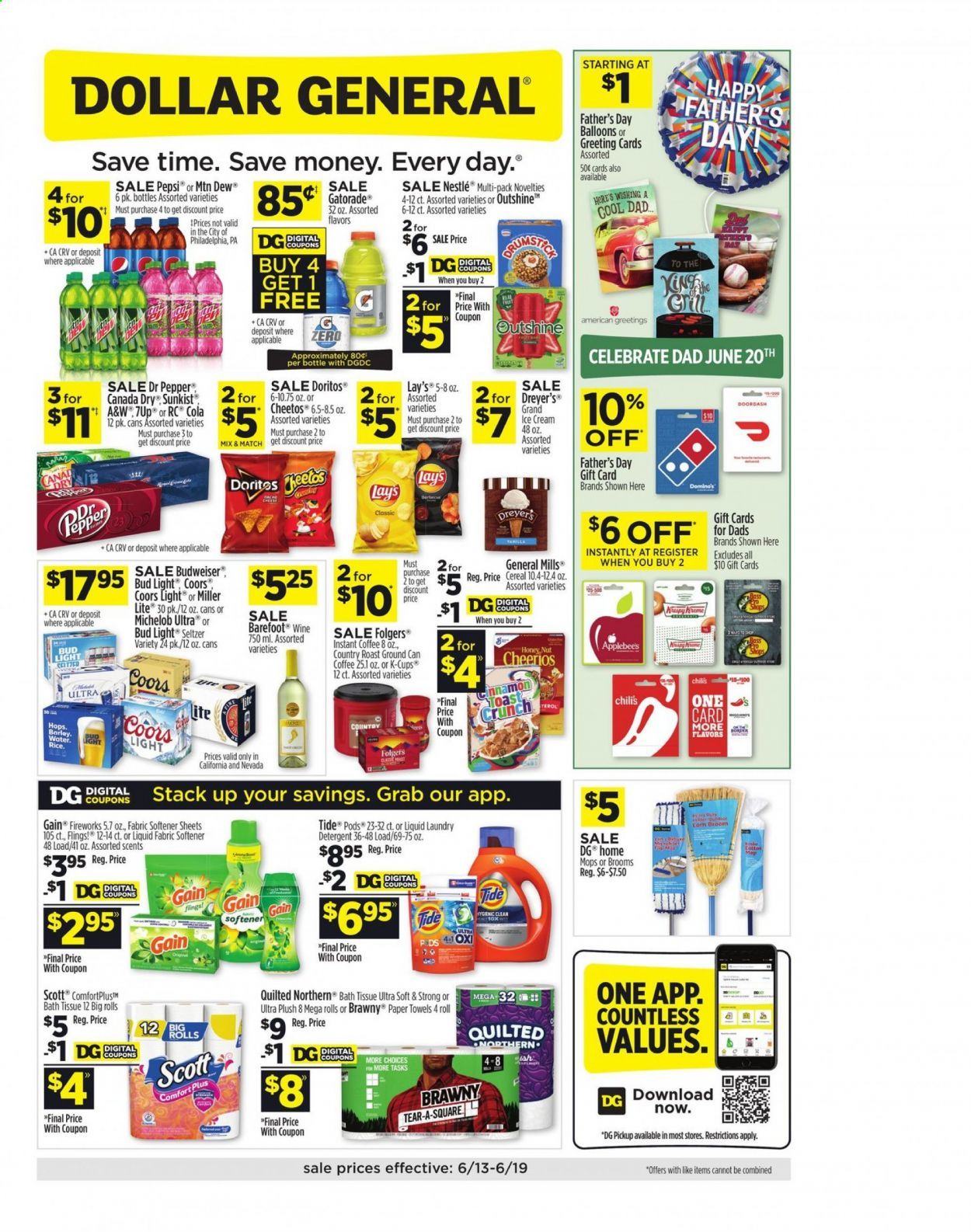 Dollar General (CA, NV) Weekly Ad Flyer June 13 to June 19