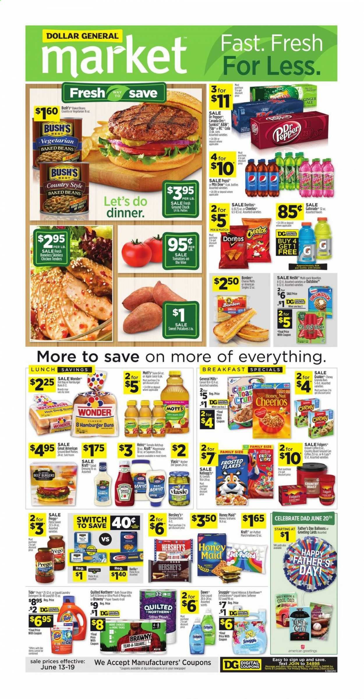 Dollar General (IN, OH) Weekly Ad Flyer June 13 to June 19