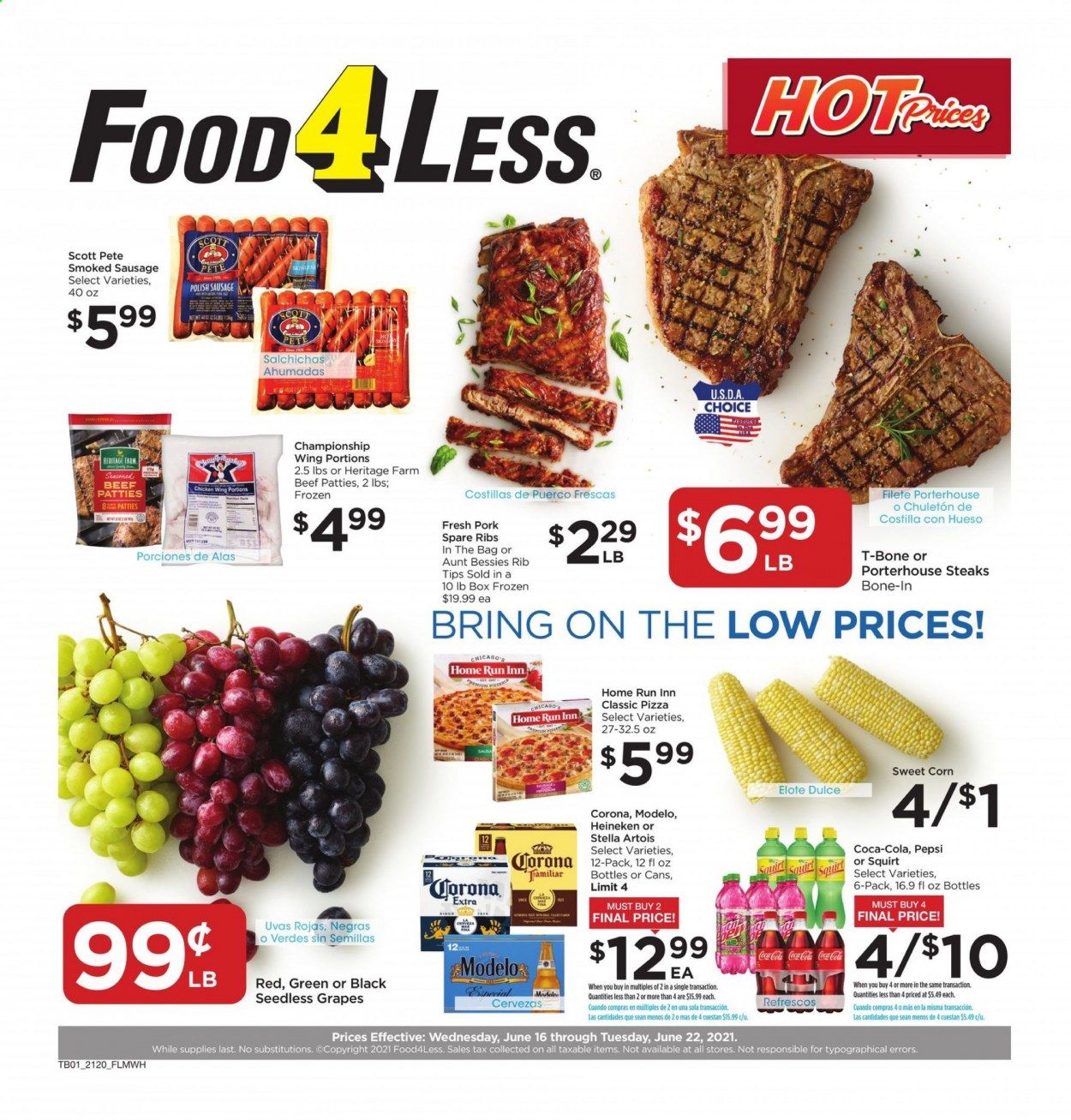 Food 4 Less (IL) Weekly Ad Flyer June 16 to June 22