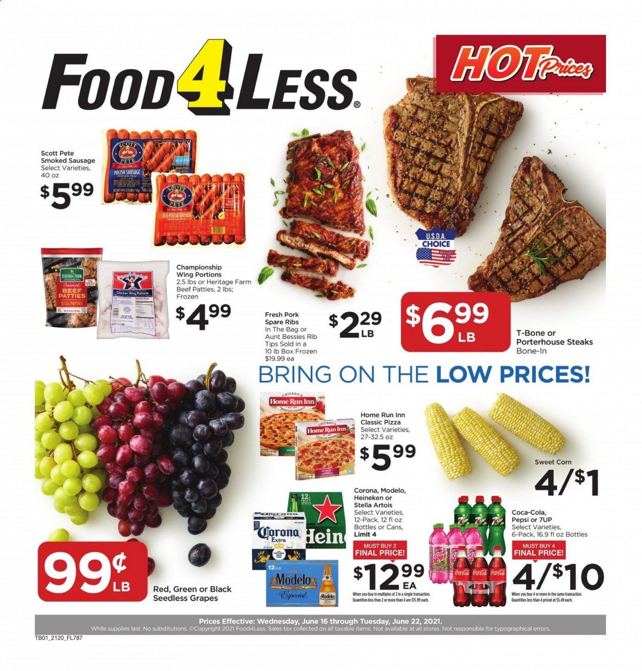 Food 4 Less (IN) Weekly Ad Flyer June 16 to June 22
