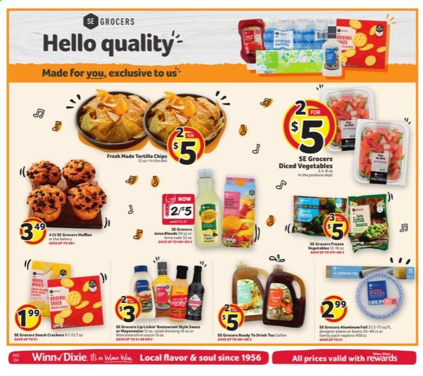 Winn Dixie (AL, FL, GA, LA) Weekly Ad Flyer June 16 to June 22