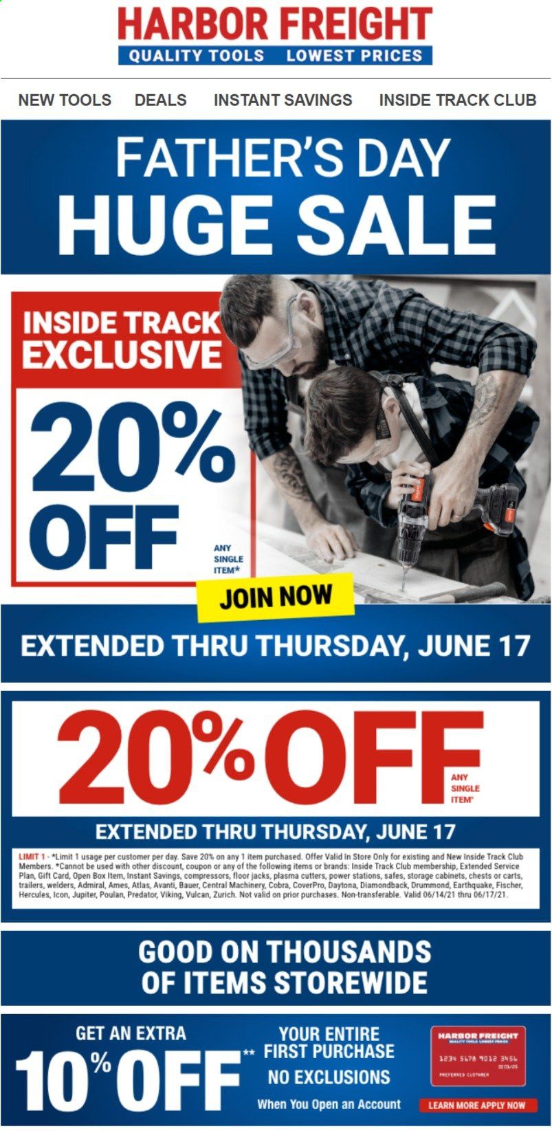 Harbor Freight Weekly Ad Flyer June 14 to June 17