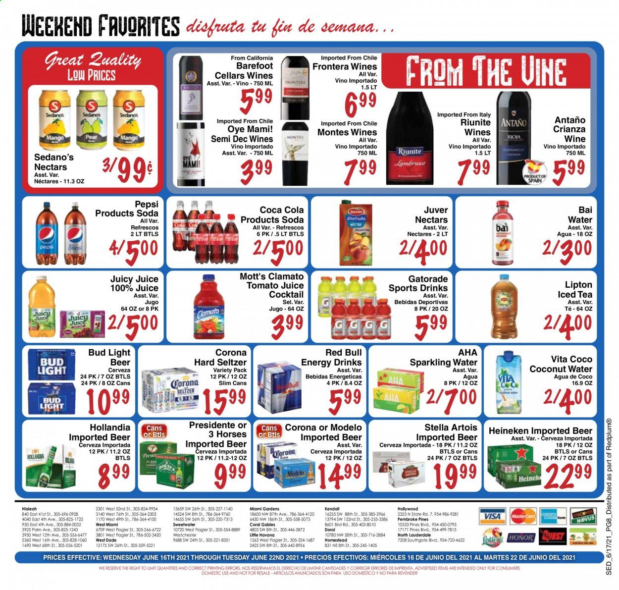 Sedano's (FL) Weekly Ad Flyer June 16 to June 22