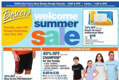 Boscov's (CT, DE, MD, NJ, NY, PA) Weekly Ad Flyer June 17 to June 23