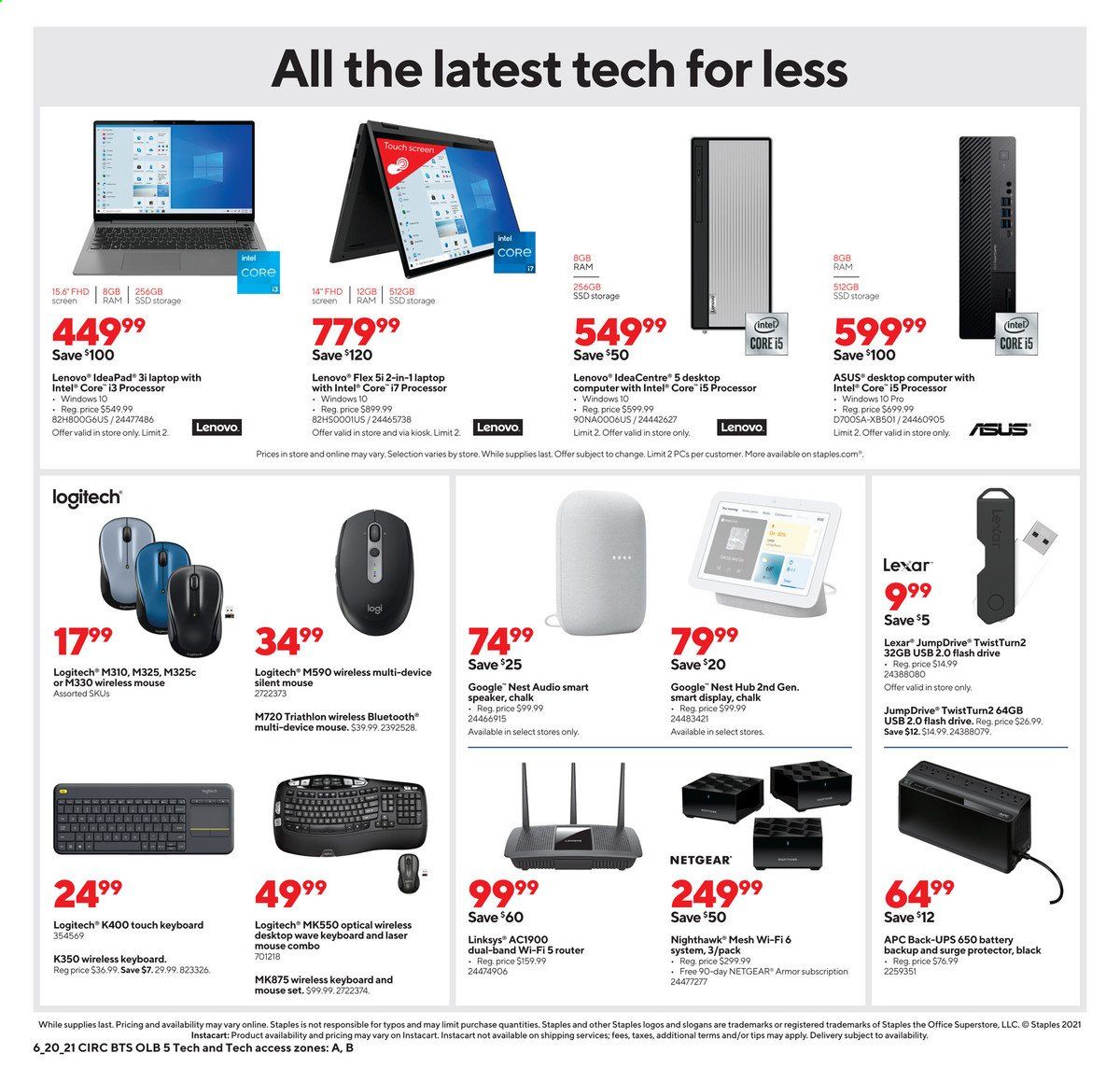 Staples Weekly Ad Flyer June 20 to June 26