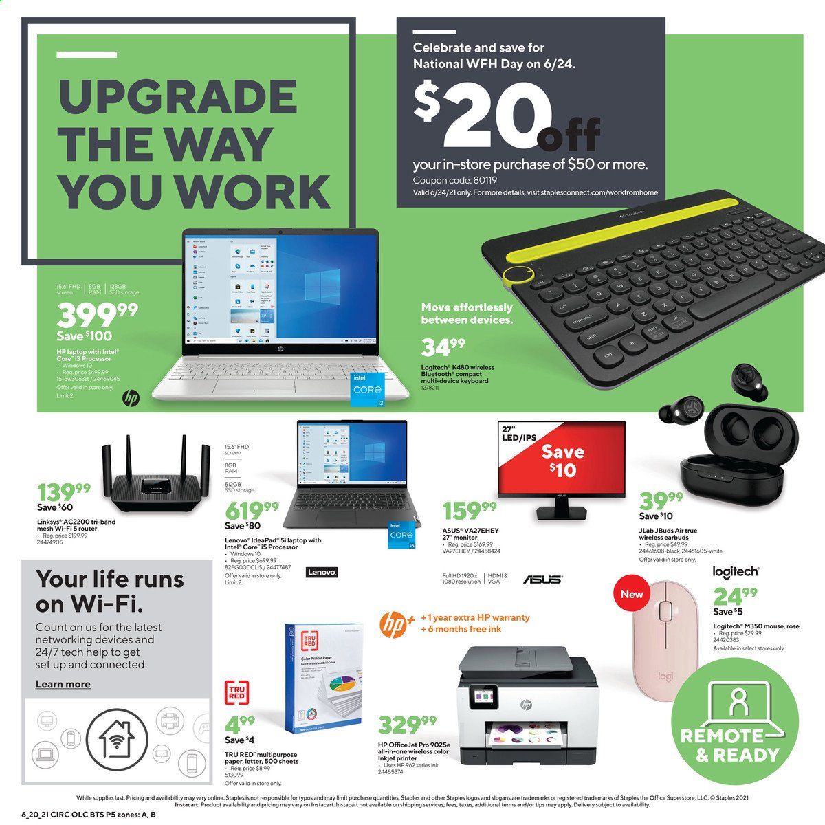 Staples Weekly Ad Flyer June 20 to June 26
