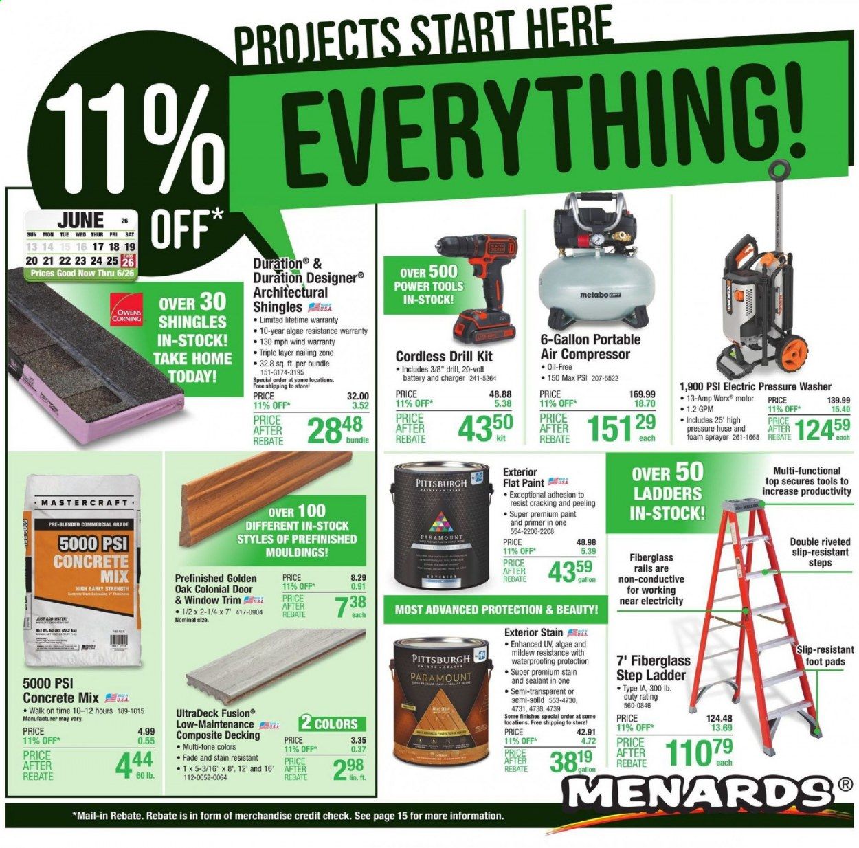 Menards Weekly Ad Flyer June 17 to June 26