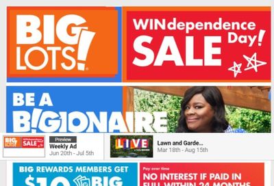 Big Lots Weekly Ad Flyer June 20 to July 5