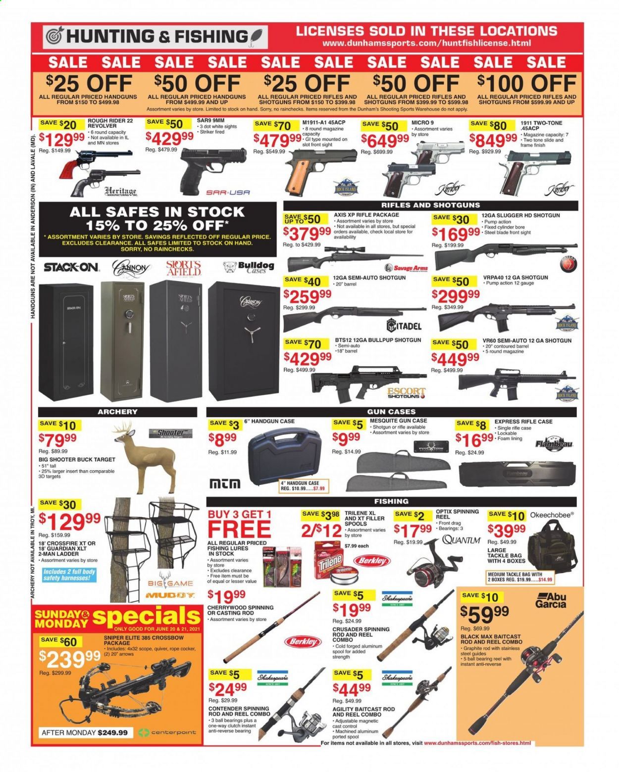 Dunham's Sports (MI, PA, WI) Weekly Ad Flyer June 19 to June 24