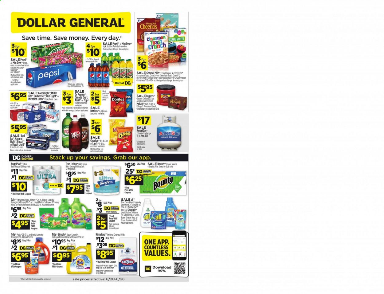 Dollar General (TN) Weekly Ad Flyer June 20 to June 26