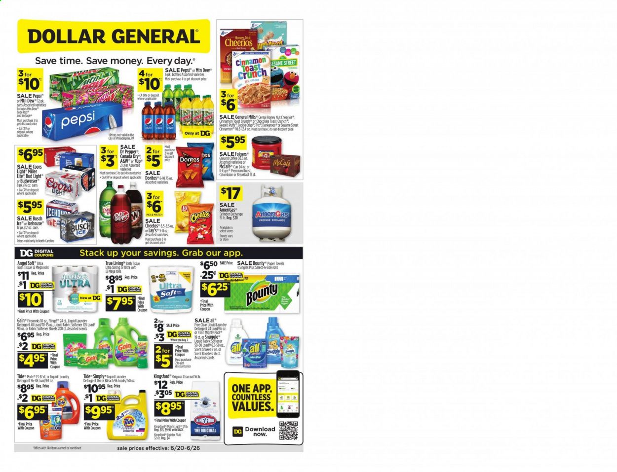 Dollar General (NC) Weekly Ad Flyer June 20 to June 26