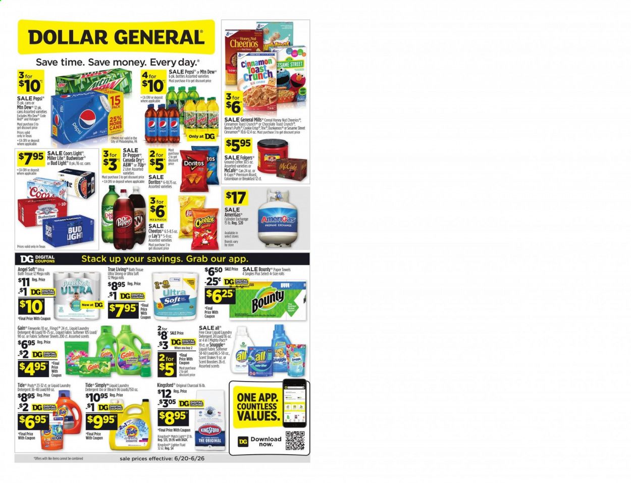 Dollar General (TX) Weekly Ad Flyer June 20 to June 26
