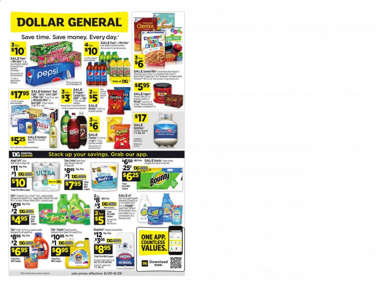Dollar General (CA, NV) Weekly Ad Flyer June 20 to June 26