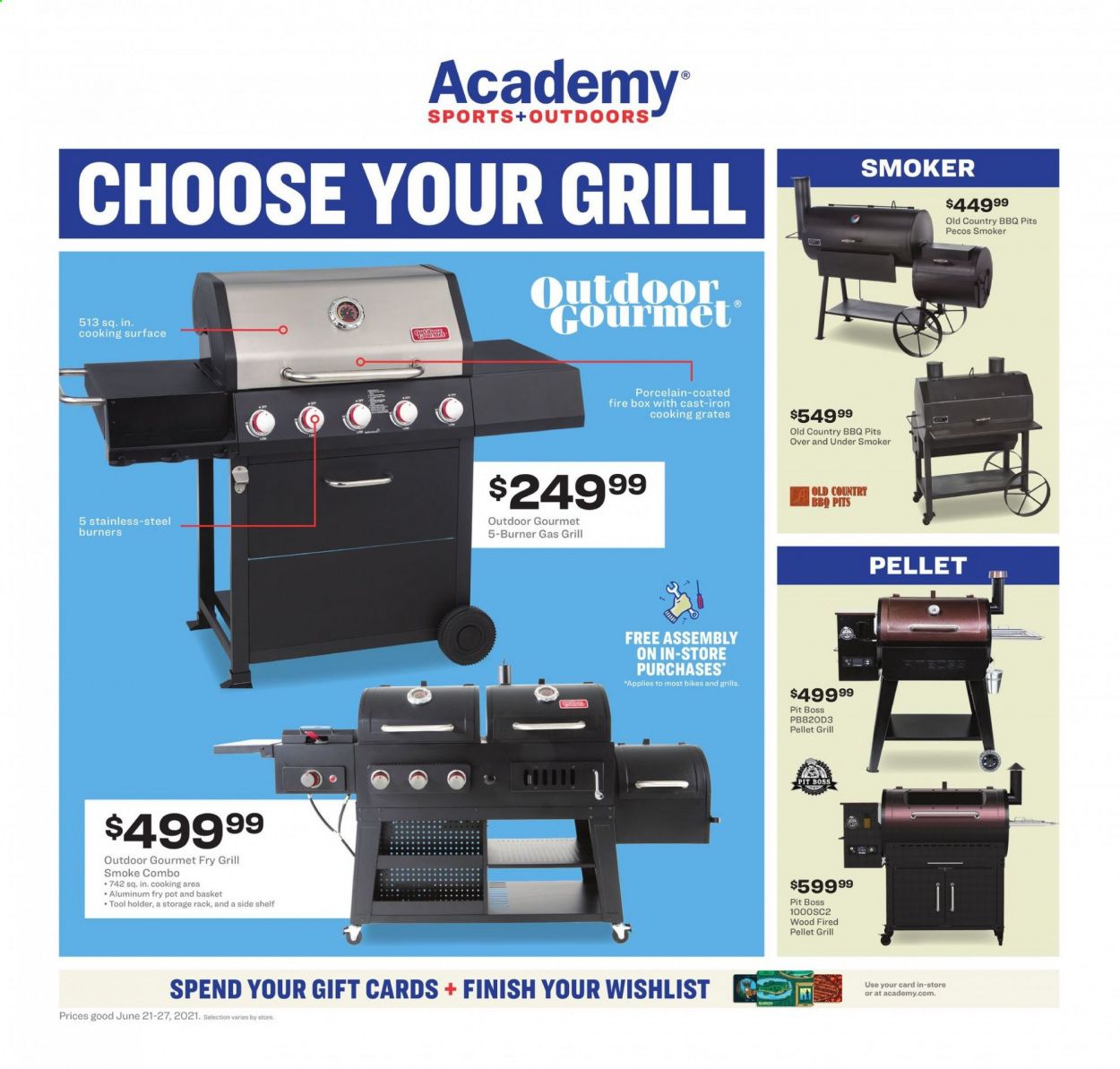 Academy Sports (AL, AR, GA, LA, MO, NC, SC, TN, TX) Weekly Ad Flyer June 21 to June 27