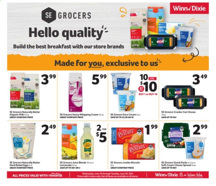 Winn Dixie (AL, FL, GA, LA) Weekly Ad Flyer June 16 to June 29