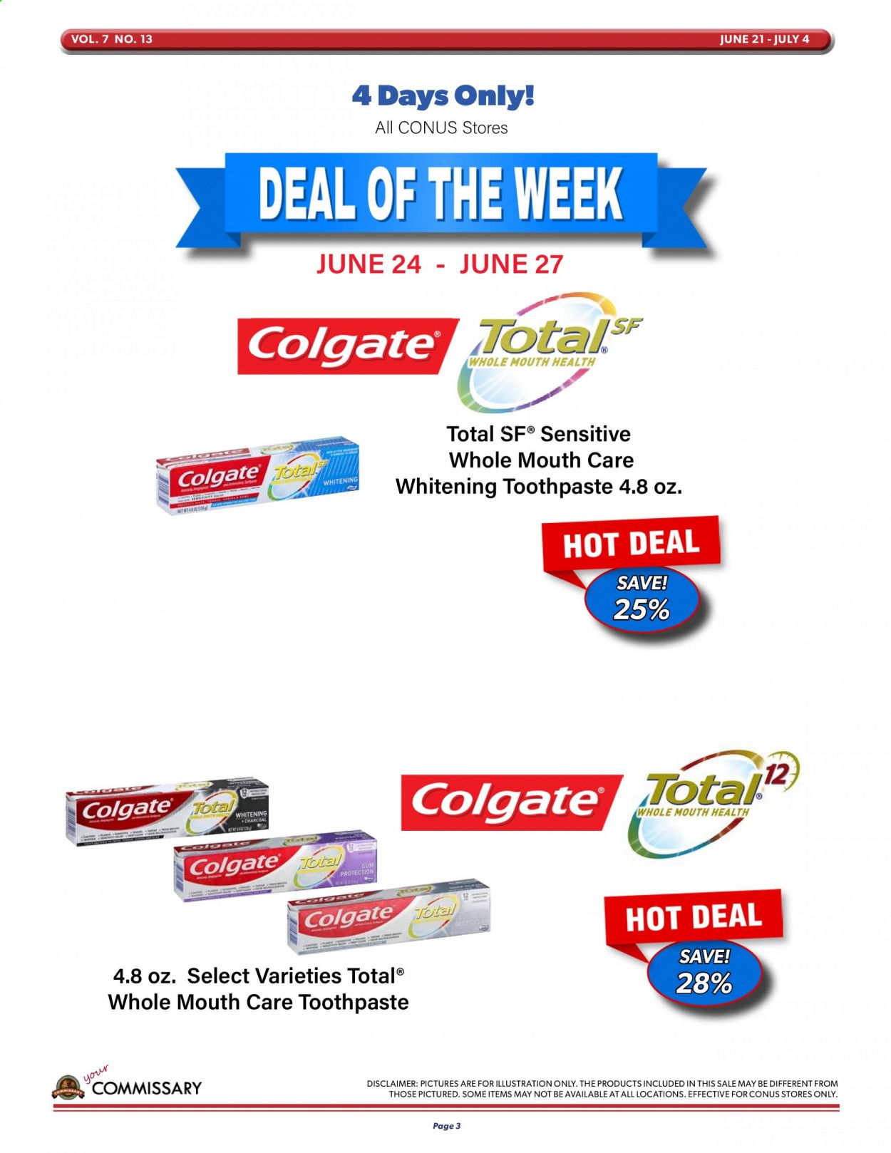 Commissary Weekly Ad Flyer June 21 to July 4