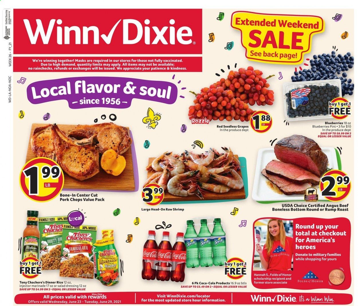 Winn Dixie (AL, FL, GA, LA) Weekly Ad Flyer June 23 to June 29