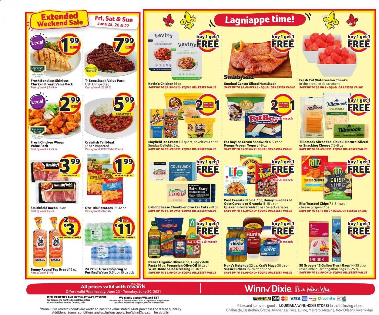 Winn Dixie (AL, FL, GA, LA) Weekly Ad Flyer June 23 to June 29