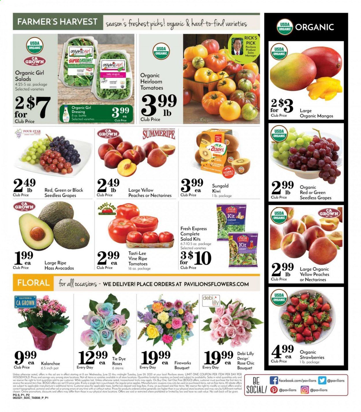 Pavilions (CA) Weekly Ad Flyer June 23 to June 29