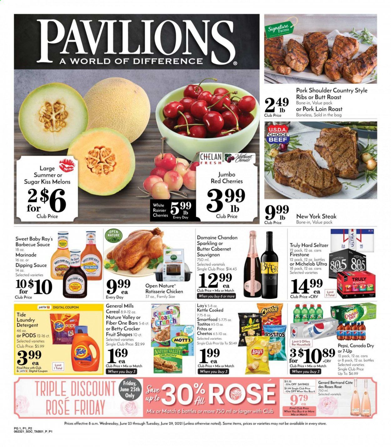 Pavilions (CA) Weekly Ad Flyer June 23 to June 29