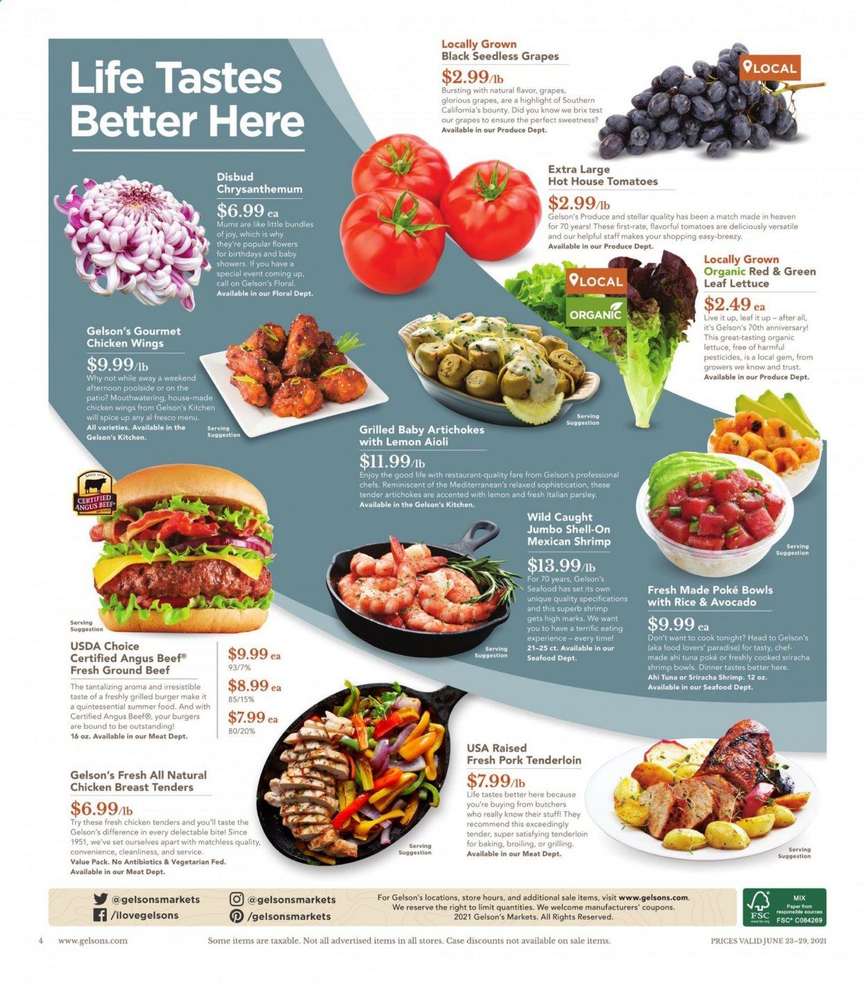 Gelson's (CA) Weekly Ad Flyer June 23 to June 29