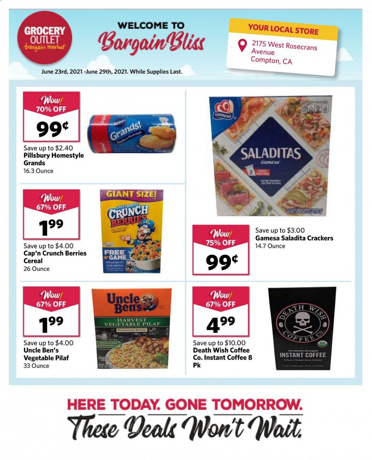Grocery Outlet (CA, ID, OR, PA, WA) Weekly Ad Flyer June 23 to June 29