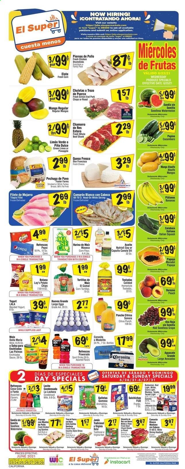 El Super (CA, NM, NV, TX) Weekly Ad Flyer June 23 to June 29