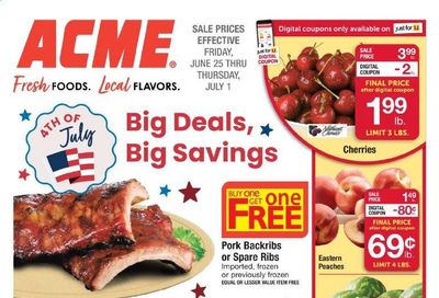 ACME (DE, NJ, NY, PA) Weekly Ad Flyer June 25 to July 1