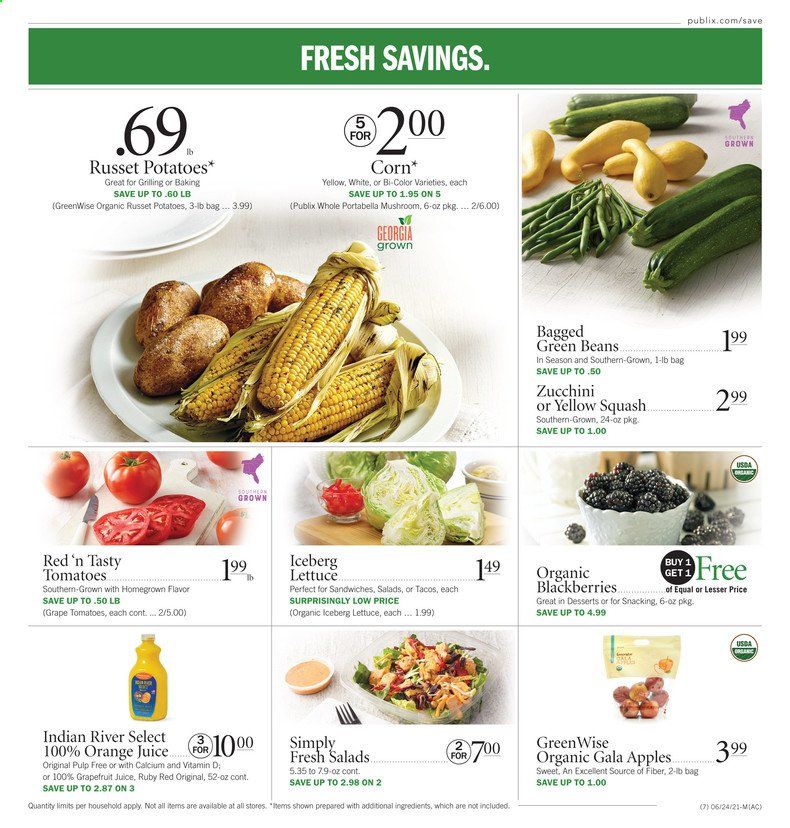 Publix (AL, FL, GA, NC, SC, TN) Weekly Ad Flyer June 24 to June 30