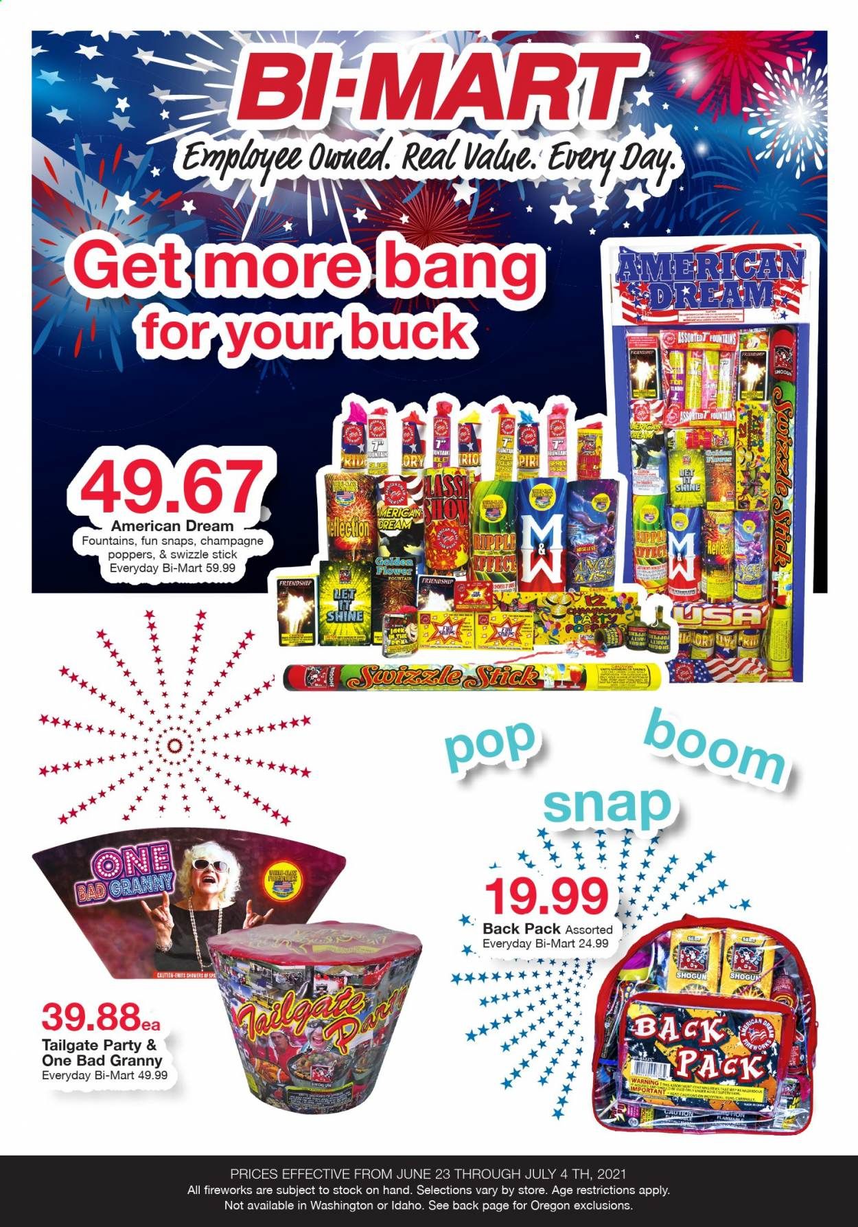 Bi-Mart (ID, OR, WA) Weekly Ad Flyer June 23 to July 4