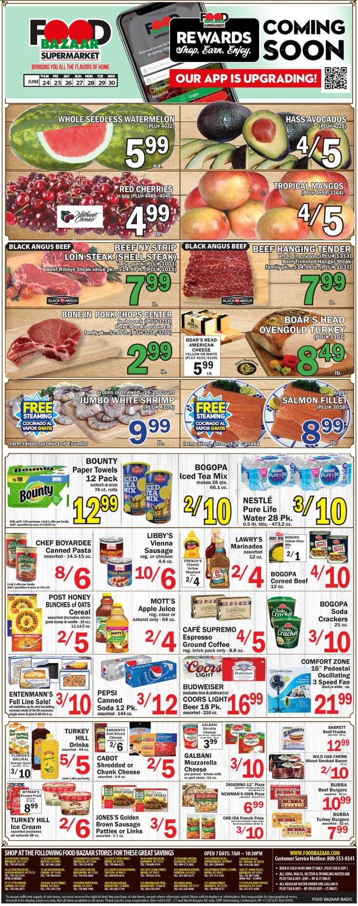 Food Bazaar (CT, NJ, NY) Weekly Ad Flyer June 24 to June 30