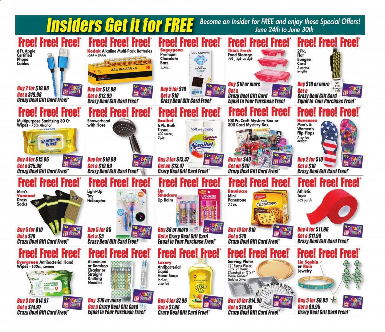 Ocean State Job Lot (CT, MA, ME, NH, NJ, NY, RI) Weekly Ad Flyer June 24 to June 30