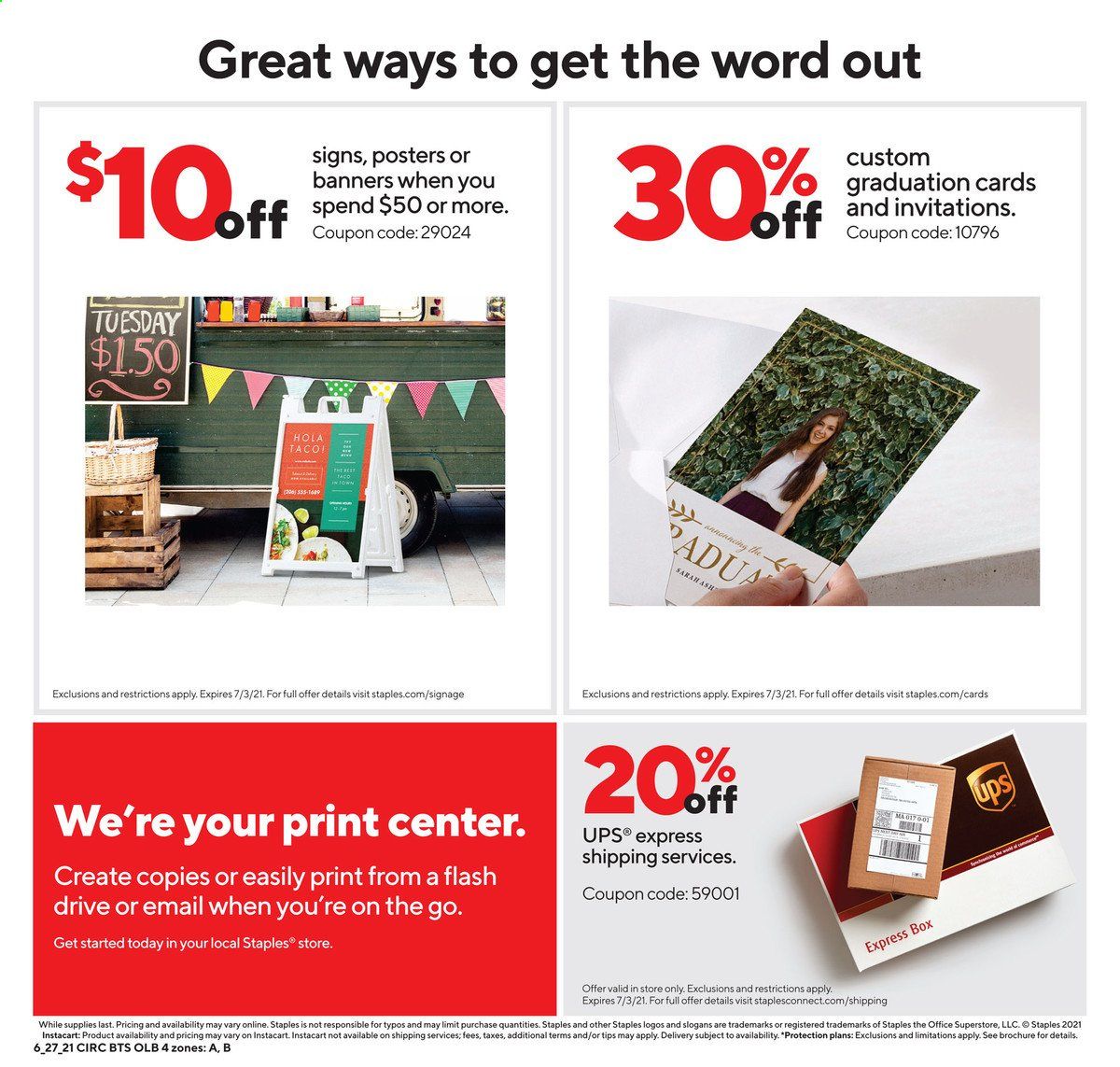 Staples Weekly Ad Flyer June 27 to July 3