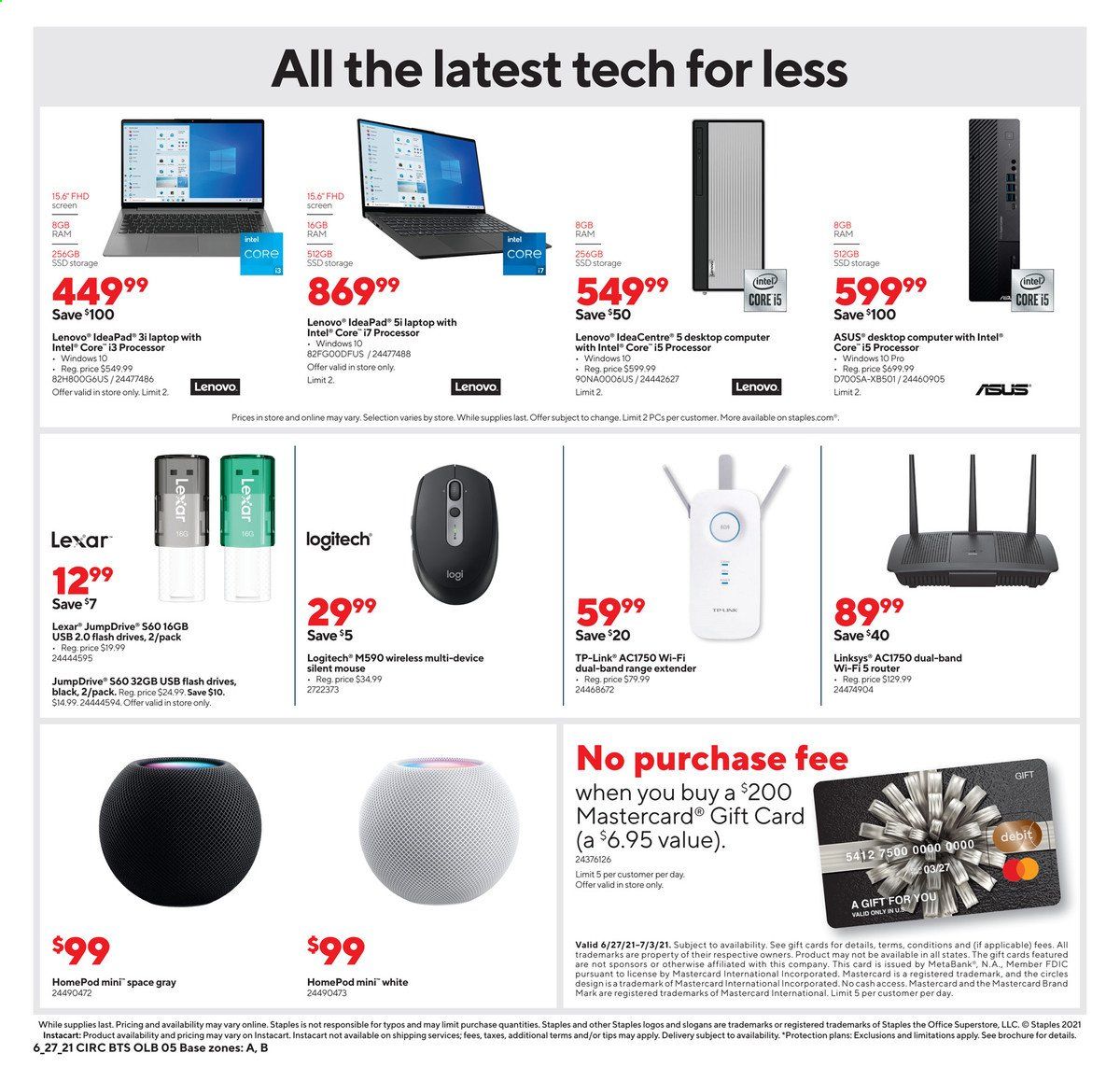 Staples Weekly Ad Flyer June 27 to July 3