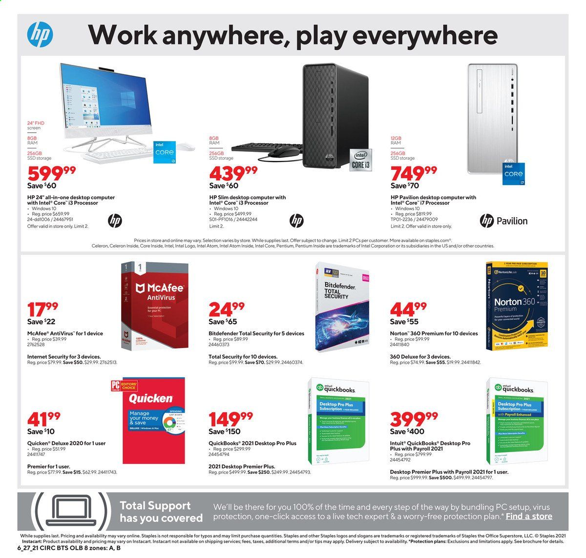 Staples Weekly Ad Flyer June 27 to July 3