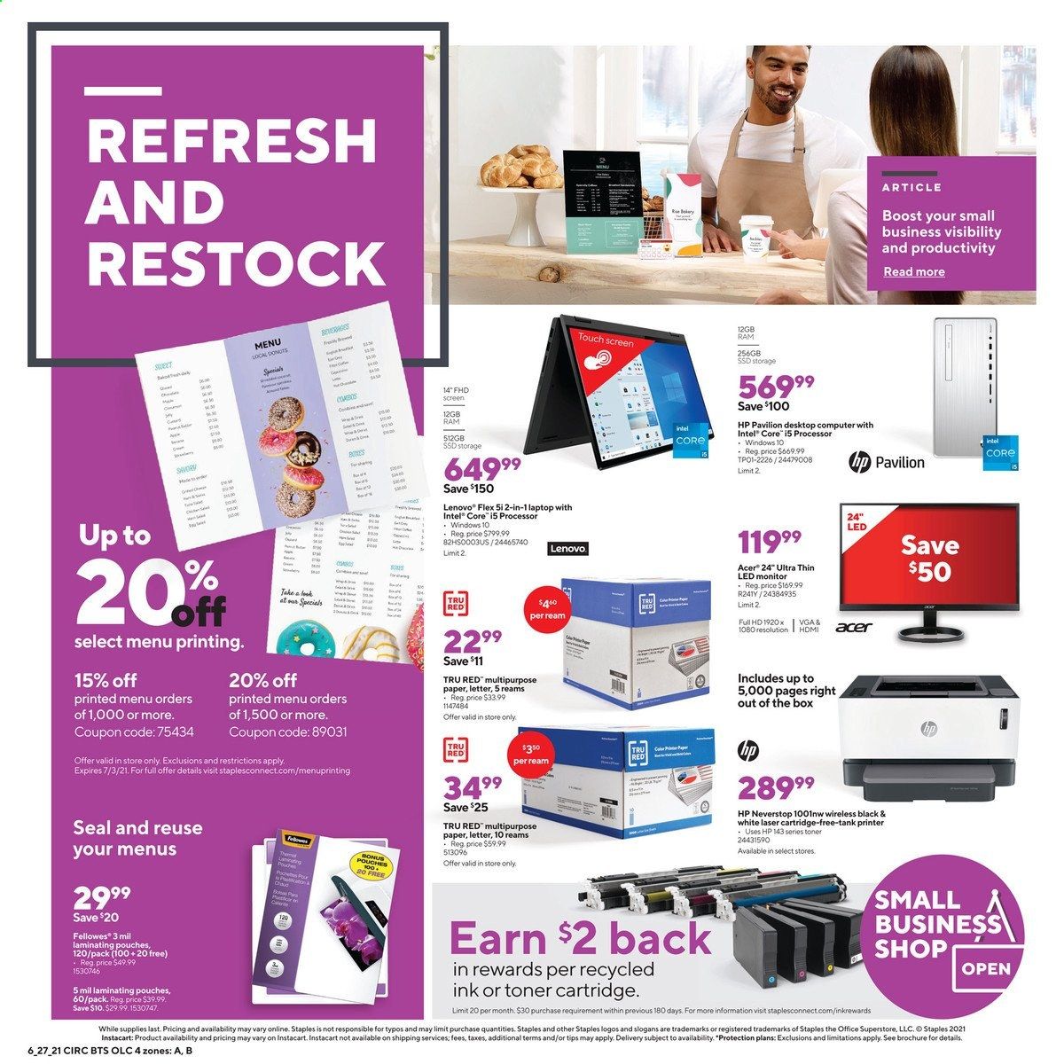Staples Weekly Ad Flyer June 27 to July 3