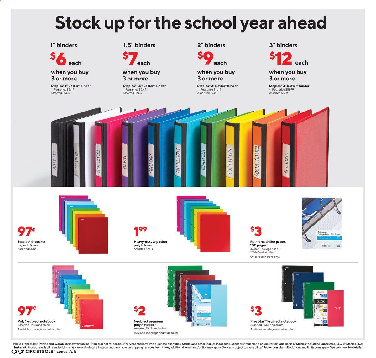 Staples Weekly Ad Flyer June 27 to July 3